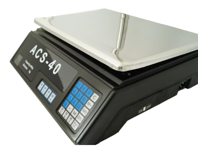 Електронен кантар ACS-40 до 40кг с изнесен дисплей